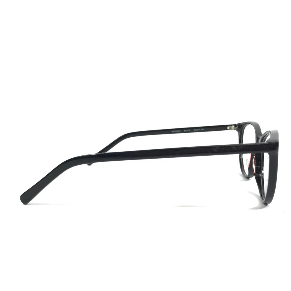 Eight to Eighty Eyeglasses Frames ADDISON BLACK Cat Eye Full Rim 53-17-140